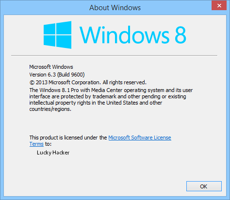 Windows 8.1 build 9600 keys